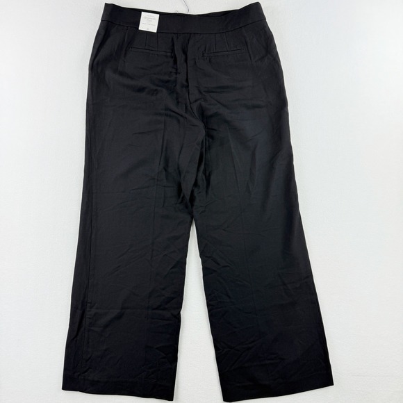 New TALBOTS Wide Leg Greenwich Pants Size 16 Linen Blend, High Waist Full Length - Picture 5 of 9